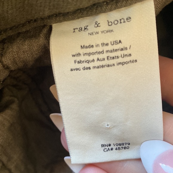 RAG AND BONE moss green jeans size 30 MENS - Picture 3 of 5